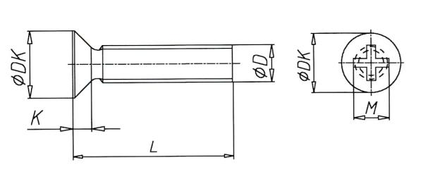 Countersunk screw DIN 965